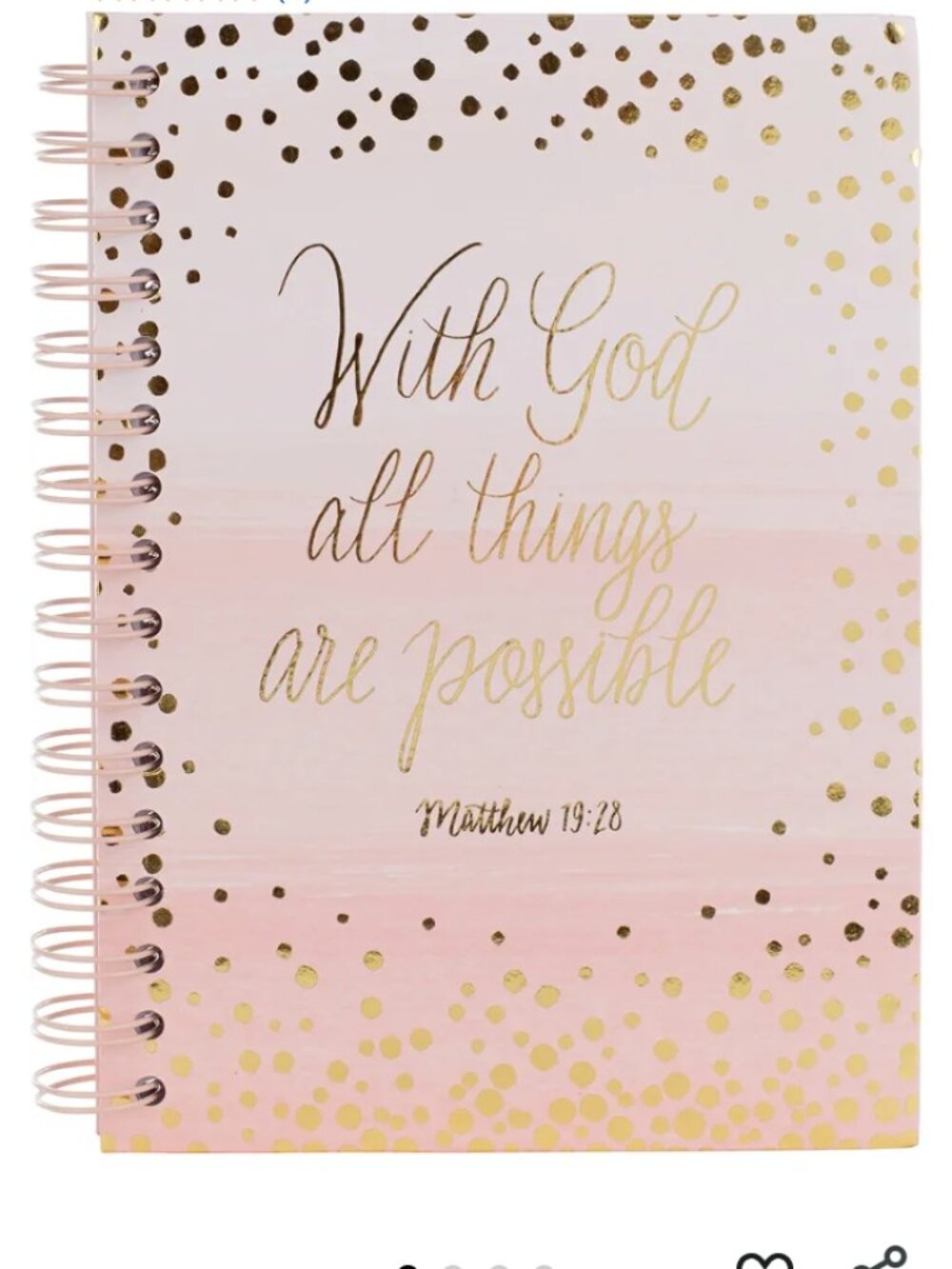 "With GOD ALL Things Possible" Matthew 19:26 Journal